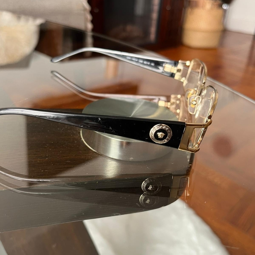 Versace Black and Gold Men's Glasses